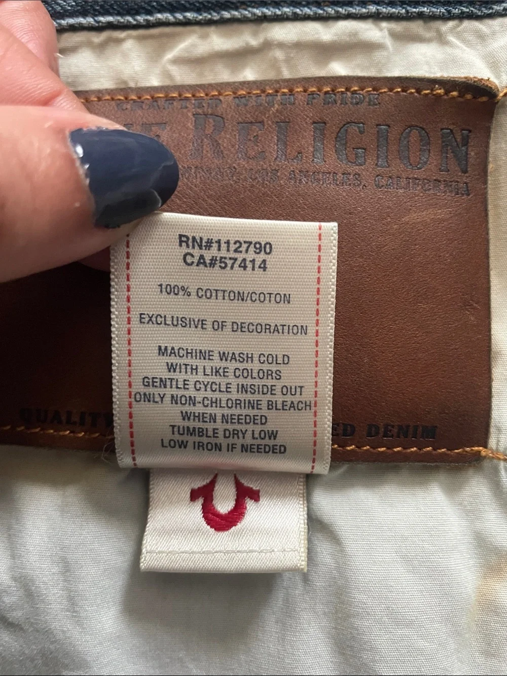 True Religion Medium Wash Denim Trucker Jacket Men’s Sz XXXL